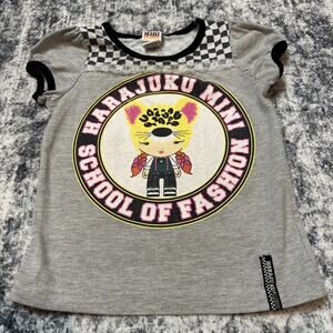 5T‎ Girls Gwen Stefani Harajuku Mini Top No Doubt Lovers Gray Checkered Fashion